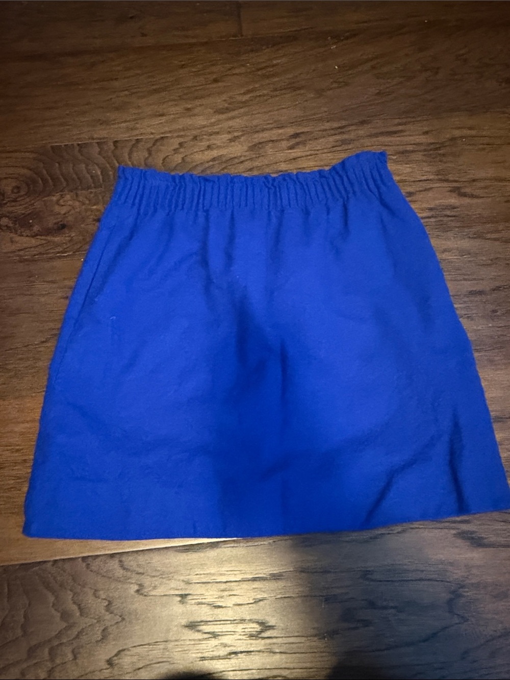 J. Crew Cobalt Blue Elastic-Waist Mini Skirt